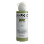 4 fl. oz. Fluid Acrylics Green Gold