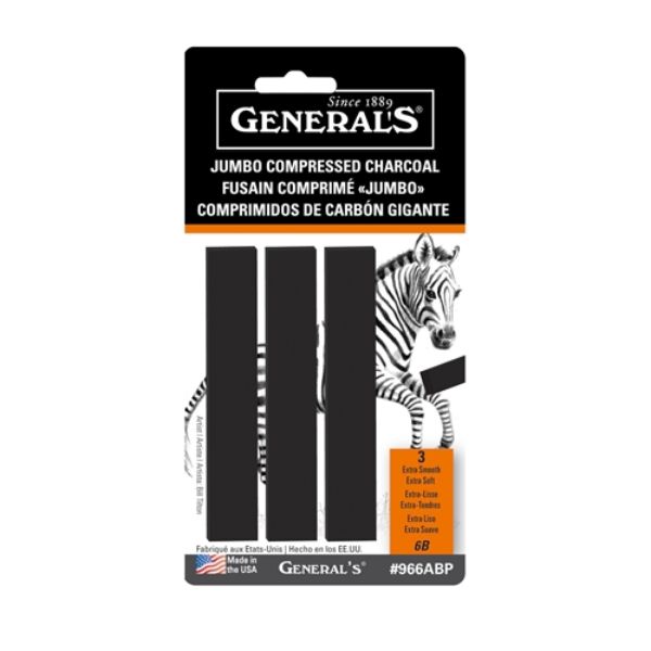 generals jumbo compressed charcoal