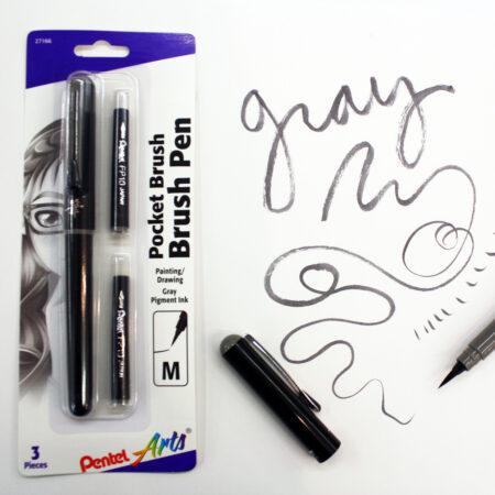Kuretake - Brush Pen - Silver