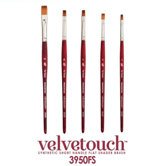 Princeton Velvetouch™ Flat Shader Brushes – Hues Art Supply
