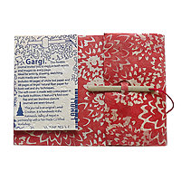 Gargi Soft-Cover Handmade Journals, Rose Batik