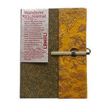 Wanderer Hard-Cover Handmade Journals, Gold-Brown – 5.9 x 8.3