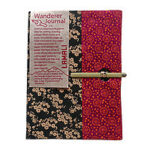 Wanderer Hard-Cover Handmade Journals, Red-Ebony – 5.9 x 8.3
