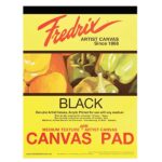 fredrix black canvas pad