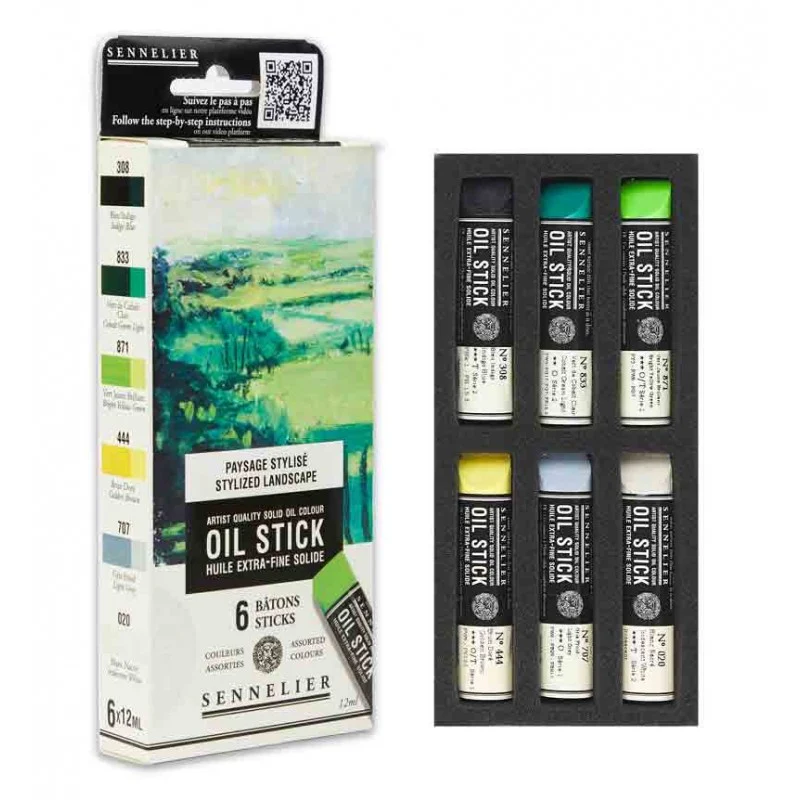 Sennelier Oilstick Set Landscape 6 pc